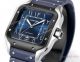 THB Factory Swiss Copy Cartier Santos Middle East Gray Gradient Blue Rubber Strap 39.8mm Watches (8)_th.jpg